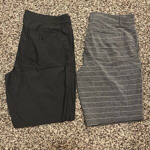 Goodfellow & Co Charcoal Striped Hybrid Shorts Set